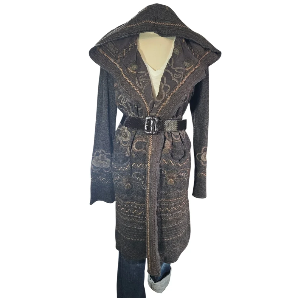 Johnny Was Biya Open Front Coat Womens Size M - Picture 2 of 16